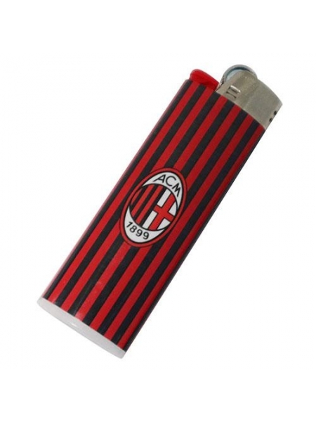 Accendino rossonero in plastica con logo ufficiale AC MILAN